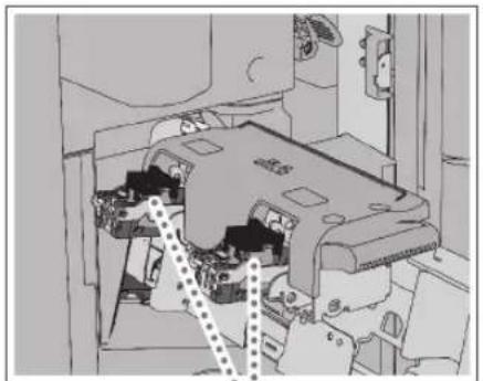 CANON imageRUNNER ADVANCE C3320i - Insert the new staple cartridge in until it clicks into place. - 1