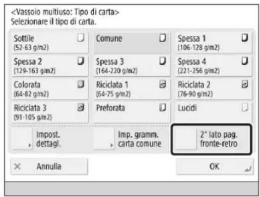 CANON imageRUNNER ADVANCE C3320i - Come stampare sul retro del foglio di carta - 2