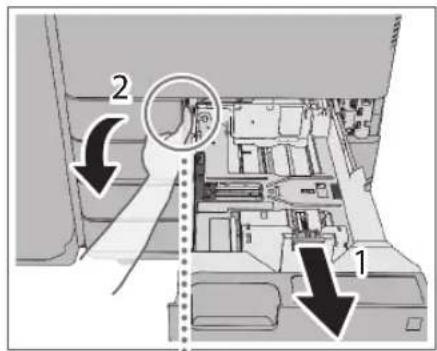 CANON imageRUNNER ADVANCE C3320i - Open the waste toner cover. - 1