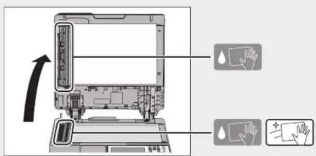 CANON imageRUNNER ADVANCE C3320i - Limpiar el area de lecture de alimentacion de documents - 1