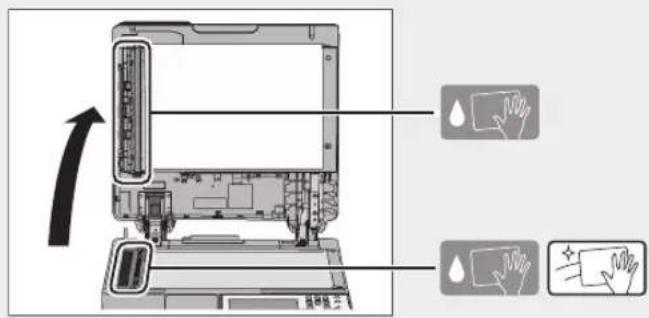 CANON imageRUNNER ADVANCE C3320i - Reinigen des Scanbereichs des Dokumenteinzugs - 1