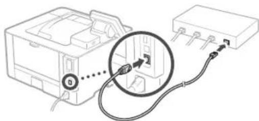 CANON i-SENSYS LBP215x - So stellen Sie eine Verbindung über Wired LAN her - 2