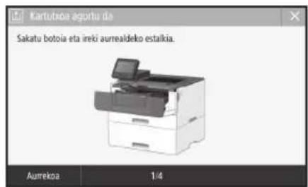 CANON i-SENSYS LBP215x - Toner-kartutxoa aldatzea - 1