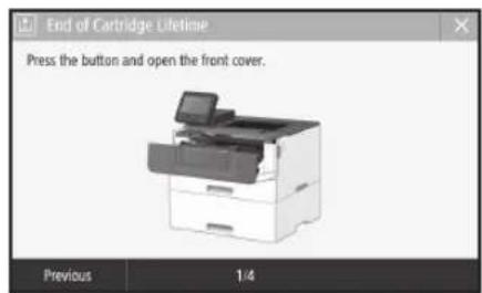 CANON i-SENSYS LBP215x - Replacing the Toner Cartridge - 1