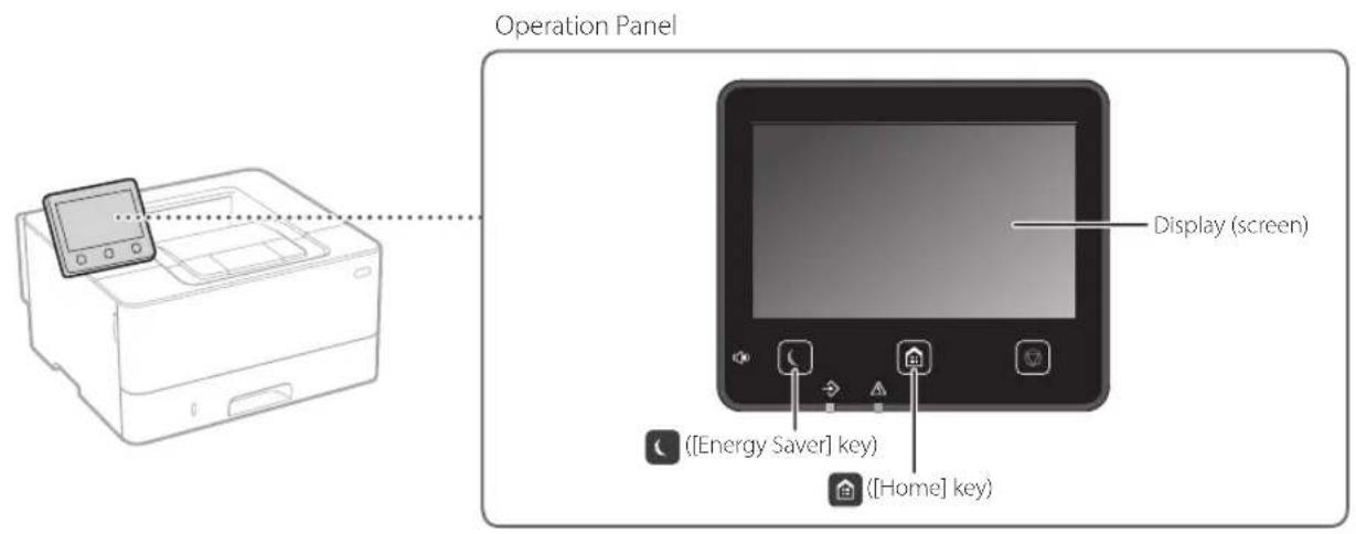 CANON i-SENSYS LBP215x - Start the Operation from the Operation Panel - 1