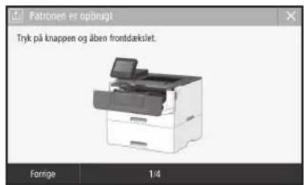 CANON i-SENSYS LBP215x - Udskiftning af tonerpatronen - 1