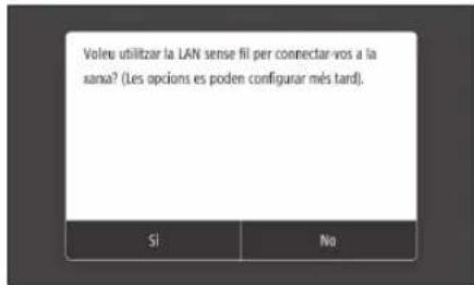 CANON i-SENSYS LBP215x - Especificar el mètode de connexió - 1