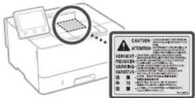 CANON i-SENSYS LBP215x - Nalepka. o varnosti laserskega sevanja - 1