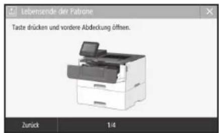 CANON i-SENSYS LBP215x - Auswechseln der Tonerpatrone - 1