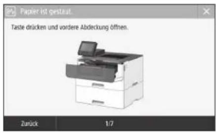 CANON i-SENSYS LBP215x - Papierstau ist aufgetreten - 1