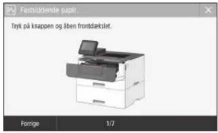 CANON i-SENSYS LBP215x - Der er opstået et papirstop - 1