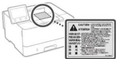 CANON i-SENSYS LBP215x - Laseri ohutussilt - 1