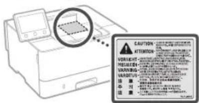 CANON i-SENSYS LBP215x - Seguretat del làser - 1