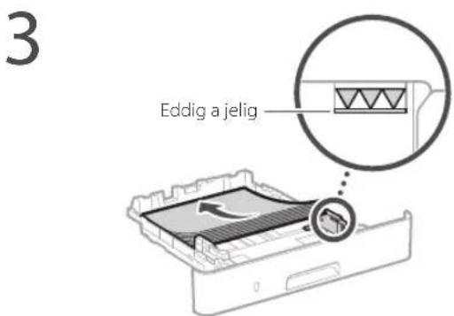 CANON i-SENSYS LBP215x - Papír betöltése a papírfiókba - 2
