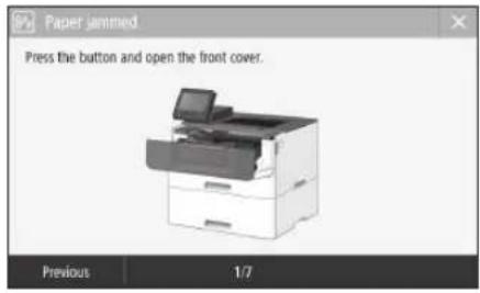 CANON i-SENSYS LBP215x - Paper Jams Have Occurred - 1