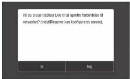 CANON i-SENSYS LBP215x - Sådan angives forbindelsesmetoden - 1