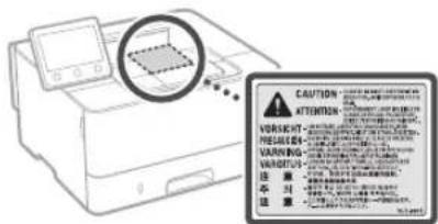 CANON i-SENSYS LBP215x - Siguranța privind laserul - 1