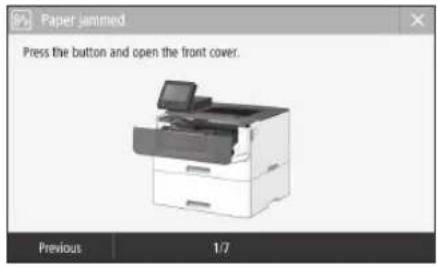 CANON i-SENSYS LBP215x - Апарат не працює Застрягання паперу - 3