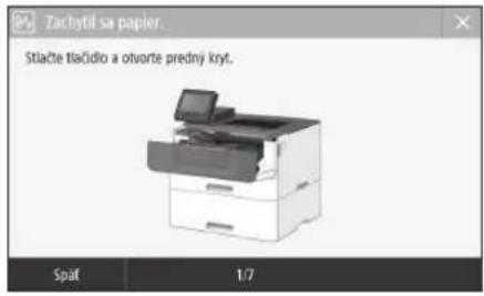 CANON i-SENSYS LBP215x - Zdá sa, že zariadenie nefunguje Došlo k zaseknutiu papiera - 1