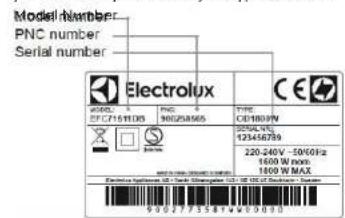ELECTROLUX EAF5B - PÉČE O ZÁKAZNÍKY A SERVIS - 1