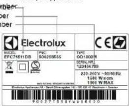 ELECTROLUX EAF3B - KUNDEPLEJE OG SERVICE - 1
