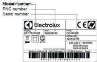 ELECTROLUX EAF3B - KUNDTJÄNST OCH SERVICE - 1