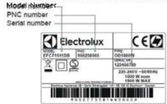 ELECTROLUX EAF3B - CUSTOMER CARE AND SERVICE - 1