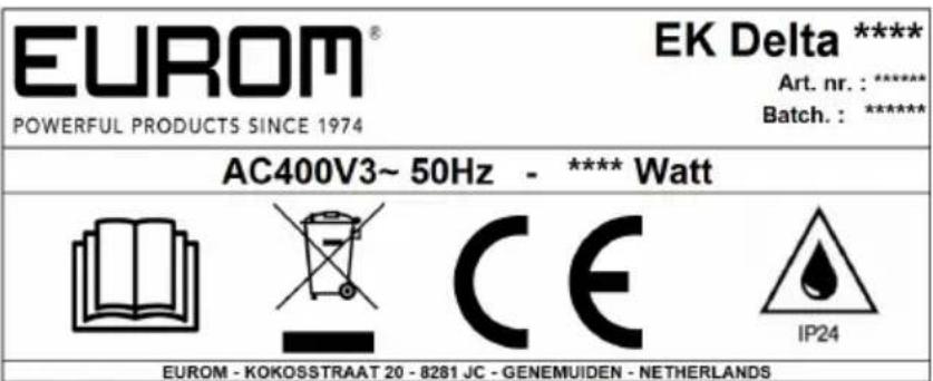 Eurom EK Delta 15000 - LET OP - 2