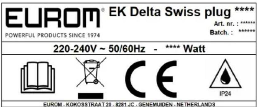 Eurom EK Delta 15000 - LET OP - 3