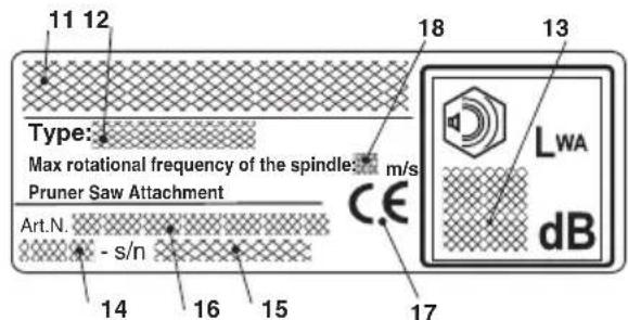 STIGA MT 330 - ETIKETA ANAΓNΩΡΙΣΗΣ - 1