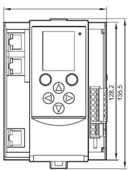IFM AC424S - Schéma d'encombrement - 1