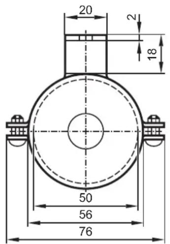 IFM OY455S - Schéma d'encombrement - 2