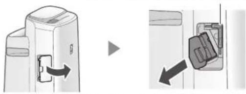 SHARP UA-KIN52E - Retirez le couvercle de l'unité et sortez le support de l'appareil. - 1