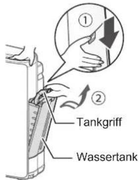 SHARP UA-KIN52E - DEN WASSERTANK NACHFÜLLEN - 1