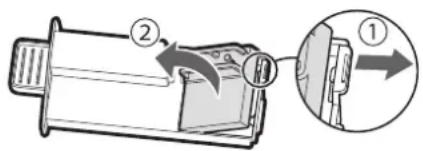 SHARP UA-KIN52E - Remove the claw of Unit Holder (①), and remove the Unit (②). - 1