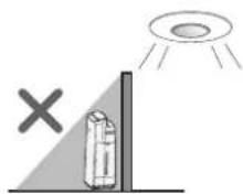 SHARP UA-KIN42E - Detection range of Light sensor - 2