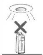 SHARP UA-KIN42E - Detection range of Light sensor - 1