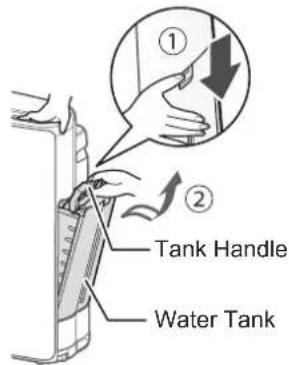 SHARP UA-KIN42E - REFILLING THE WATER TANK - 1