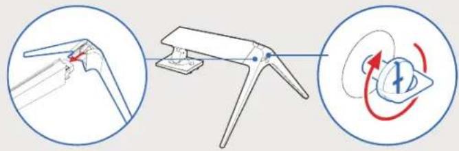 TCL 34R83Q - Support d'installation et base - 1