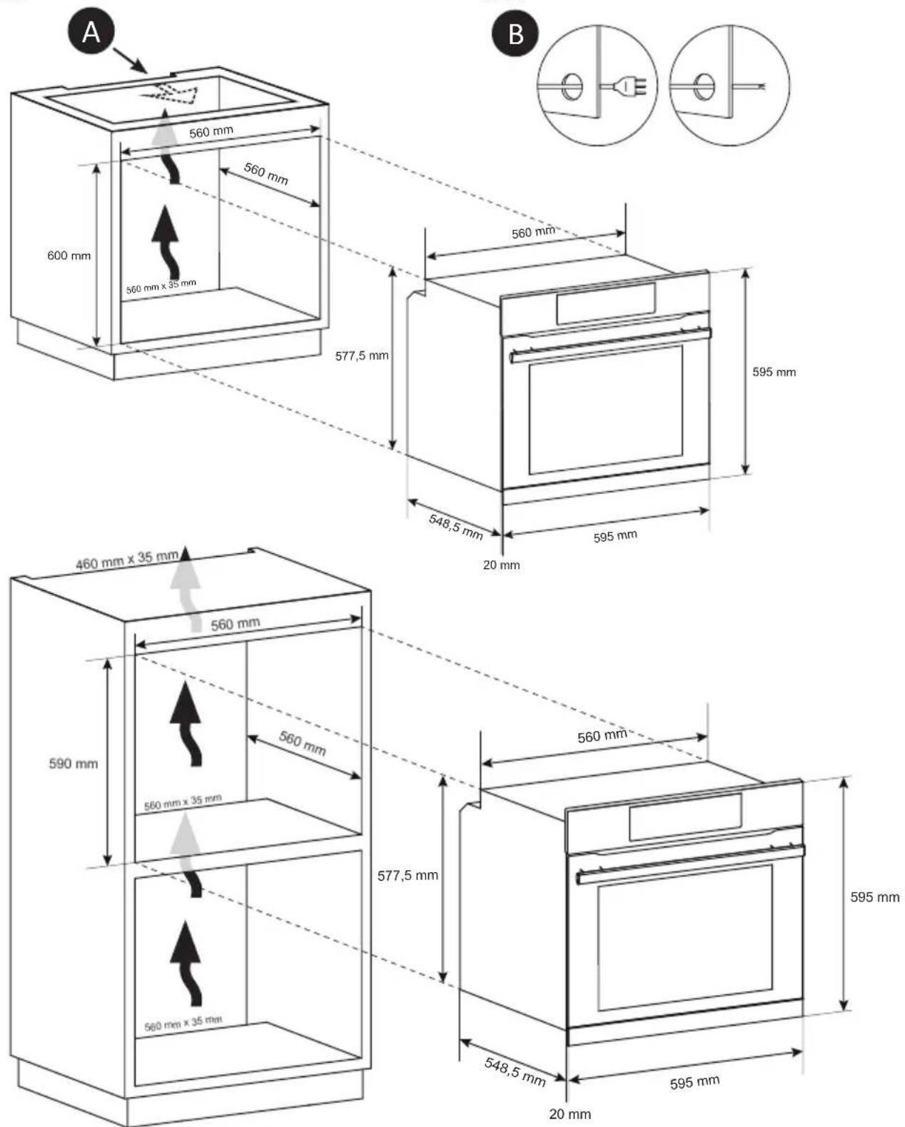 CANDY PCI25XCI642CBB - Installazione - 1