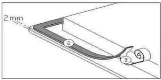 Küppersbusch KI6120.0SR - How to stick the gasket: - 1