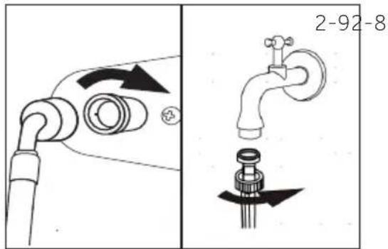 HOOVER H7D 6106MBC-S - Raccordement d'eau douce - 1