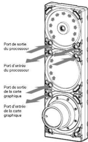 Port de sortie du processeur Port d'entrée du processeur Port de sortie de la carte graphique Port d'entrée de la carte graphique