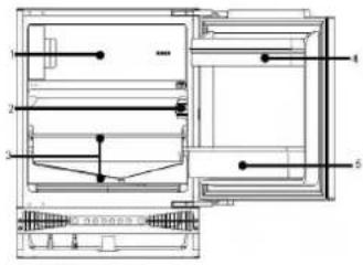 HOOVER HOM4SE68EWPK - SCHEMA DU REFRIGERATEUR - 1
