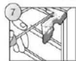 HOOVER HOM4SE68EWPK - FITTING FURNITURE BOARD TO APPLIANCE DOOR - 4