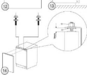 HOOVER HOM4SE68EWPK - FITTING FURNITURE BOARD TO APPLIANCE DOOR - 14
