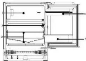 HOOVER HOM4SE68EWPK - KOLESKABSDIAGRAM - 1