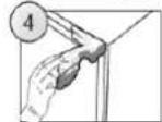 HOOVER HOM4SE68EWPK - FITTING FURNITURE BOARD TO APPLIANCE DOOR - 7