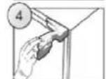 HOOVER HOM4SE68EWPK - MONTAZ DOSKY LINKY NA DVERE SPOTREBICA - 4