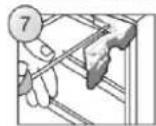 HOOVER HOM4SE68EWPK - MONTAZ DOSKY LINKY NA DVERE SPOTREBICA - 7